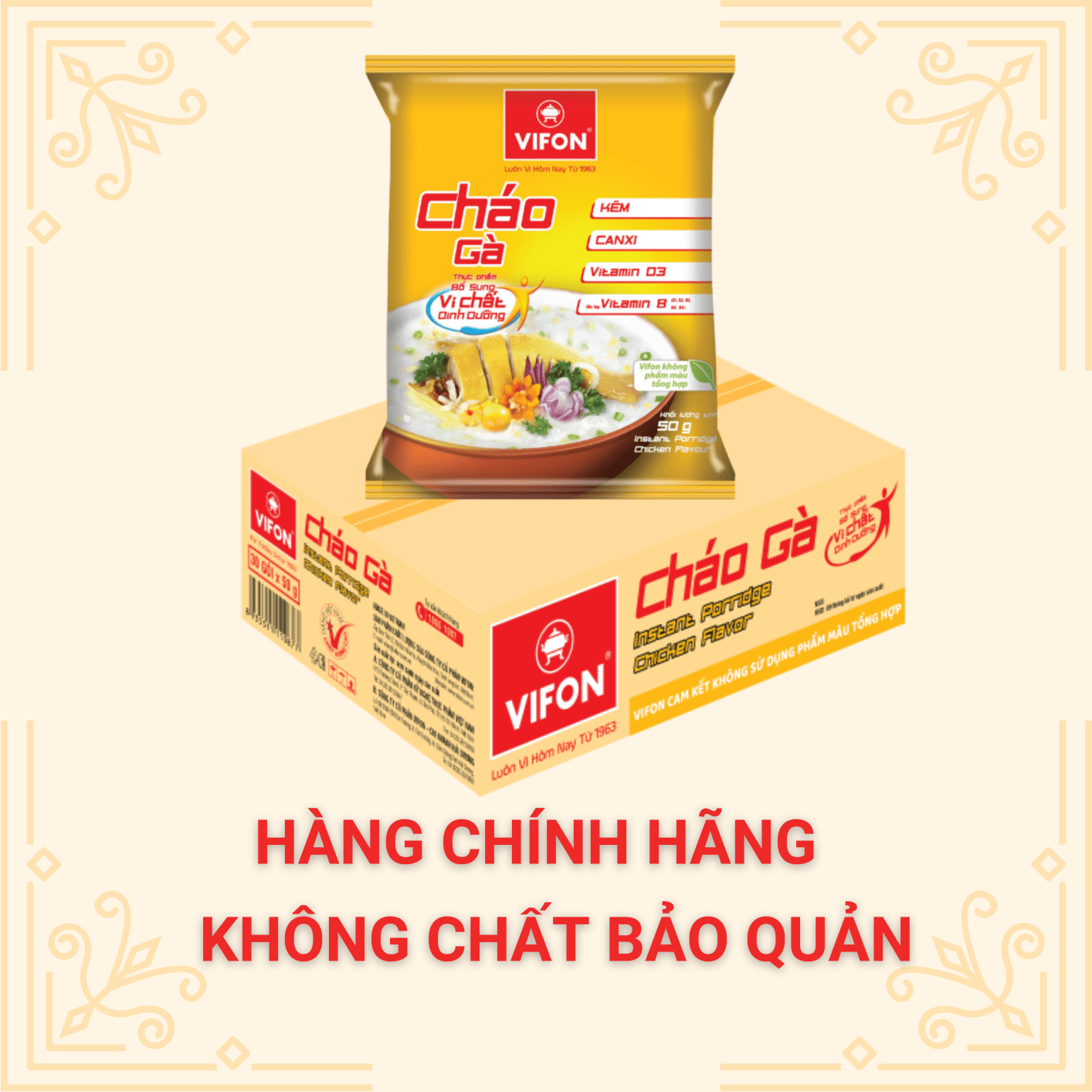 Cháo gà Vifon/ thùng